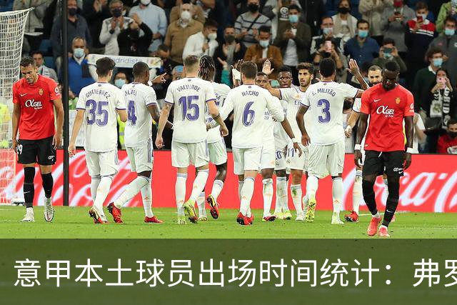 意甲本土球员出场时间统计：弗罗西诺内领跑，国米居中